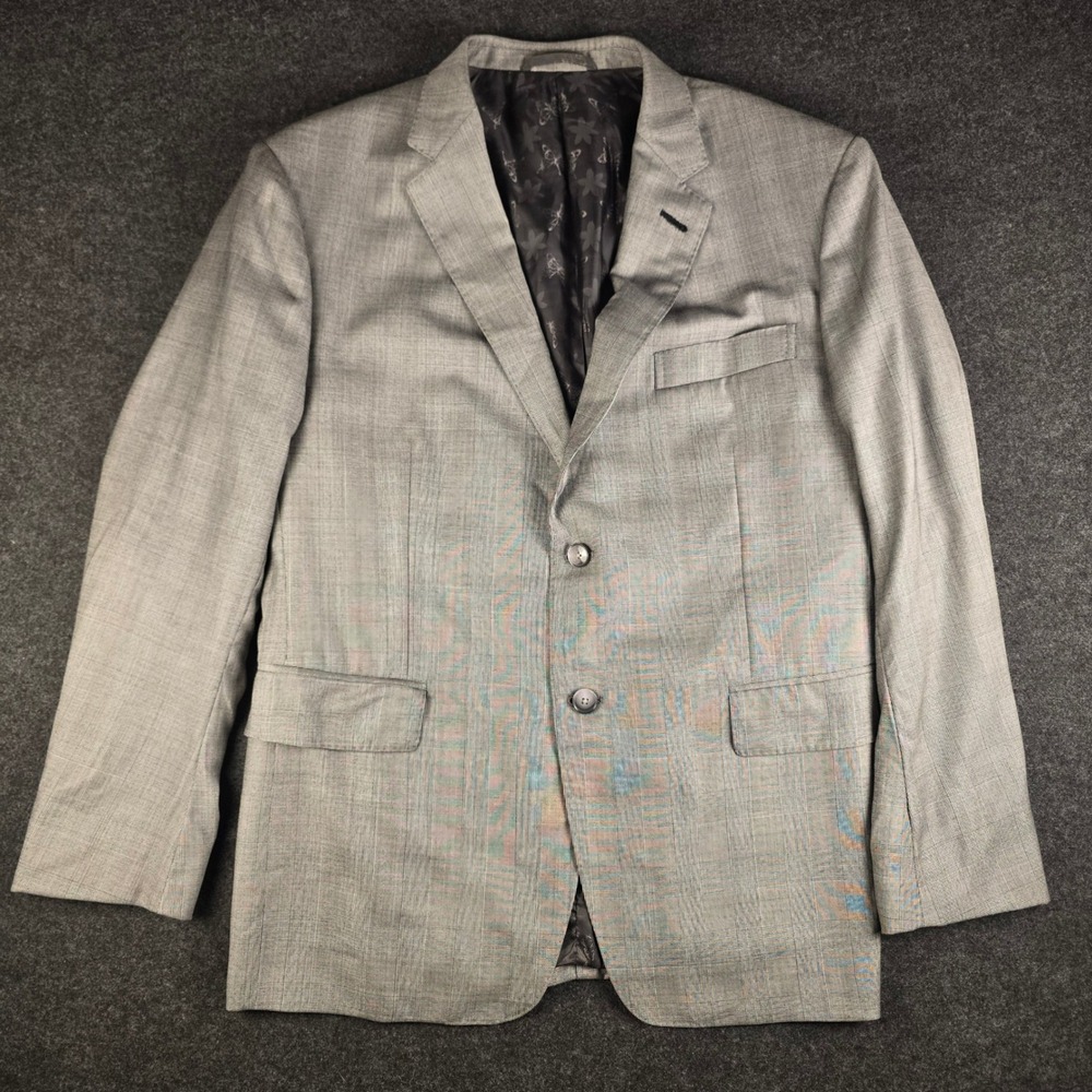 Loro Piana Gray Plaid Fabric Blazer Jacket Suitmate Refined Wool Selection